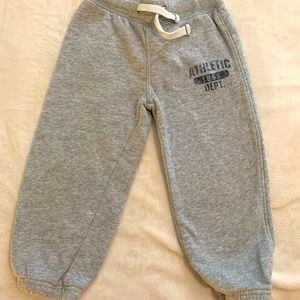 Athletic toddler sweat pants.